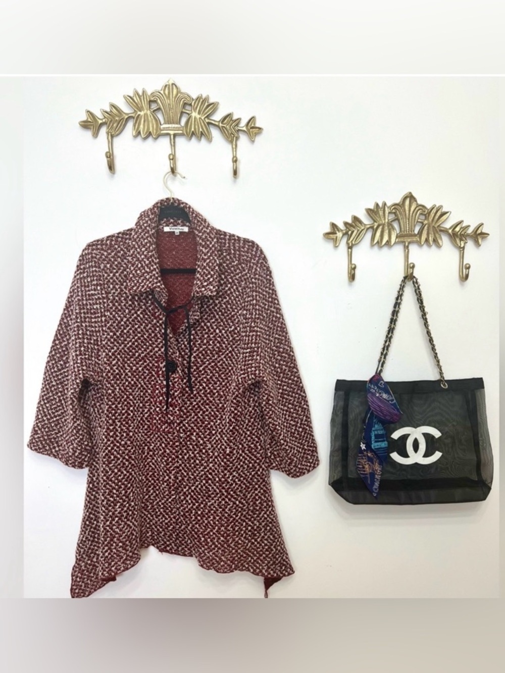 Spring Violet Ruby Boucle style cardigan XL ptp 24” l 30”